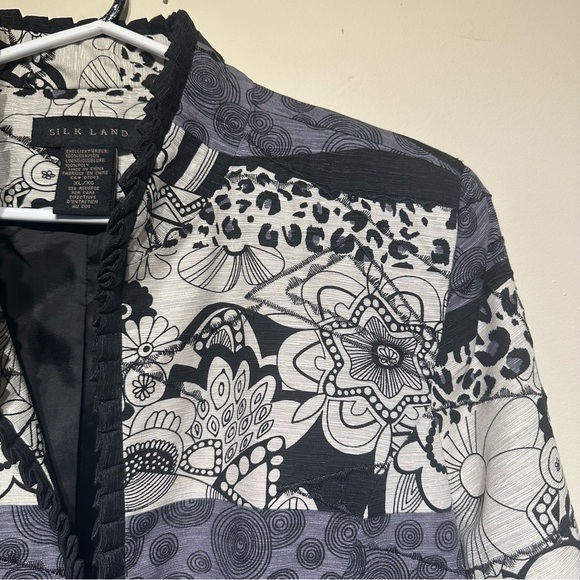 Silk Land 100% Silk Jacket/Blazer - Picture 4 of 8